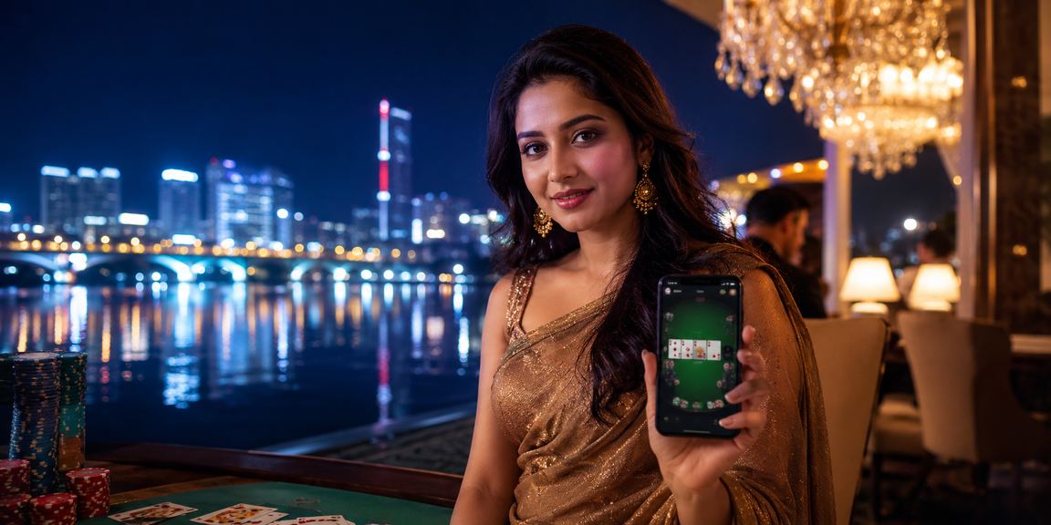ঢাকায় পোকার গেম খেলছেন একজন বাংলাদেশি মডেল